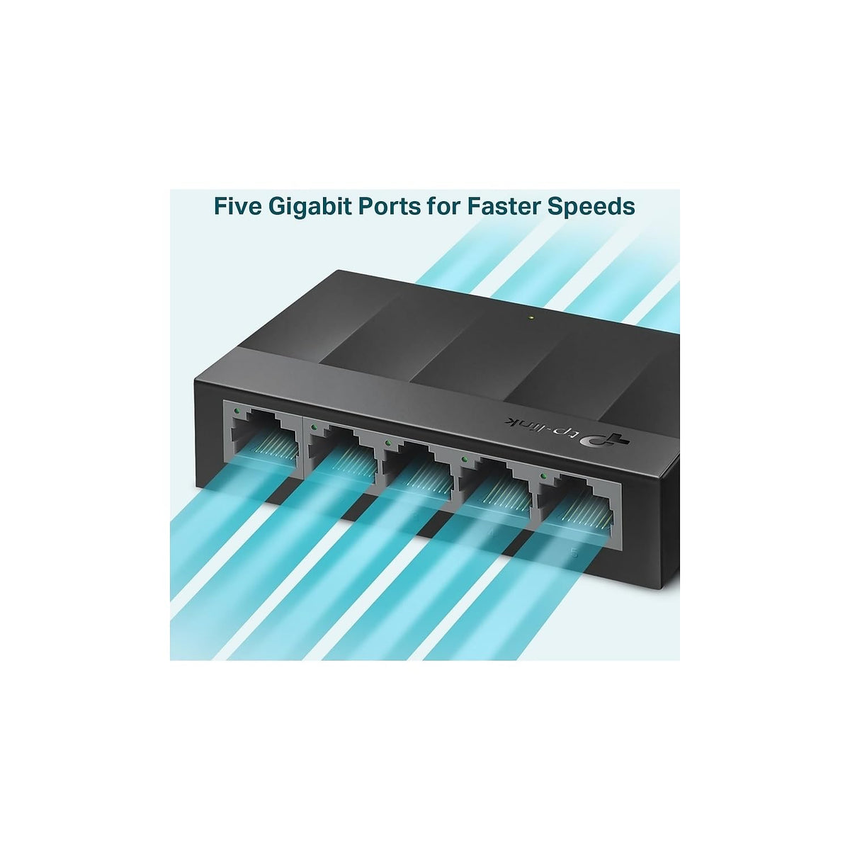 TP-Link Litewave 5 Port Gigabit Ethernet Switch | Desktop Ethernet Splitter | Unshielded Network Switch | Plug & Play | Fanless Quiet | Unmanaged (LS1005G)