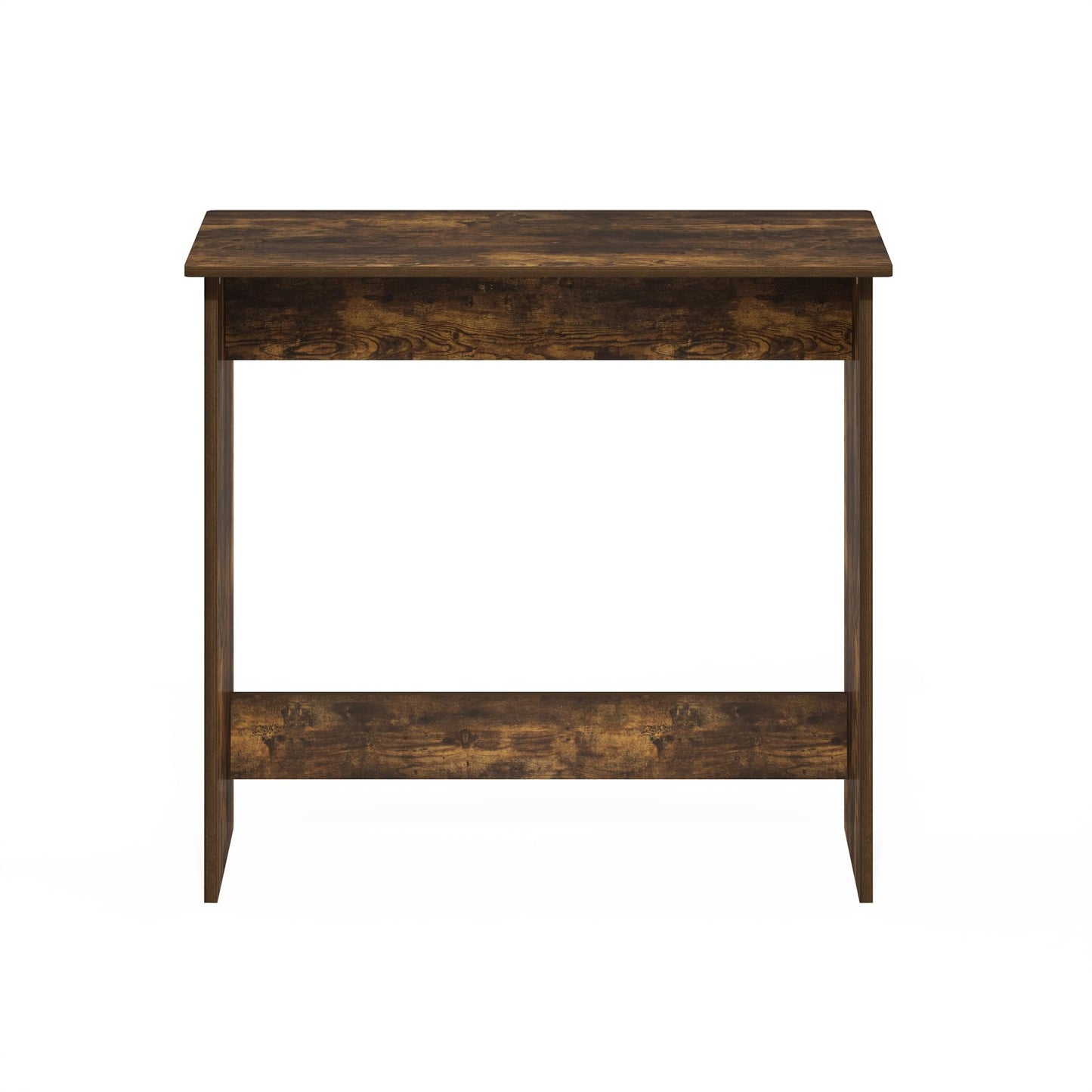 Furinno Simplistic 31-Inch Rustic Brown Computer Desk, Small Office Desk, Rectangular Home Office Desk with Drawers, Gaming Desk for Home Office, Bedroom, Study Room, Amber Pine