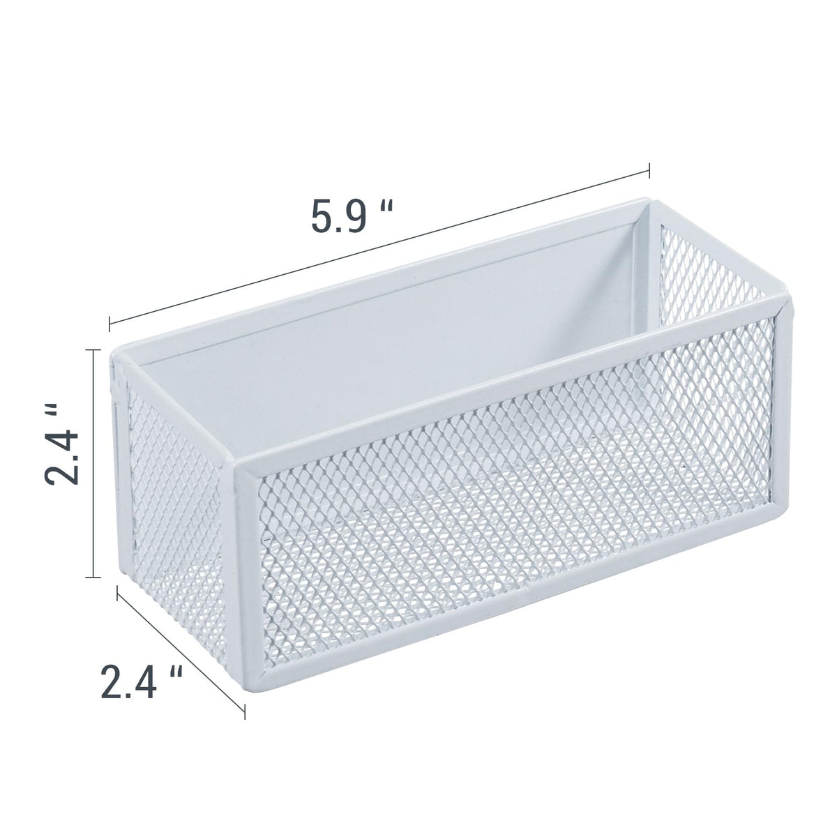MyGift White Wire Mesh Magnetic Storage Baskets, Whiteboard Accessories, Classroom and Office Supply Organizer, Set of 3