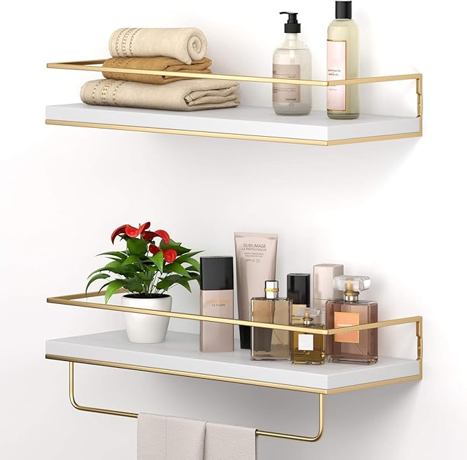 Shario White Floating Shelves