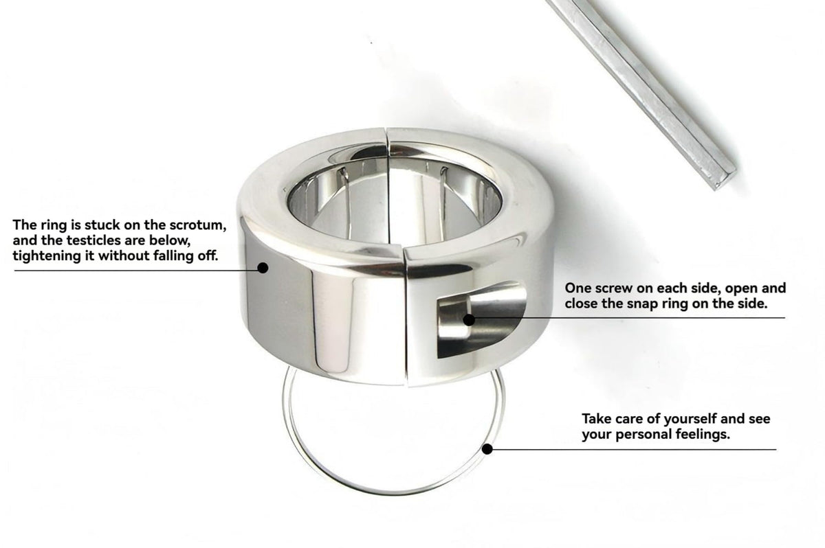 Stainless Steel Pendant Hanging Crystal Ball, Men's Stretching Exercise Rings (USF69) (Pendant)