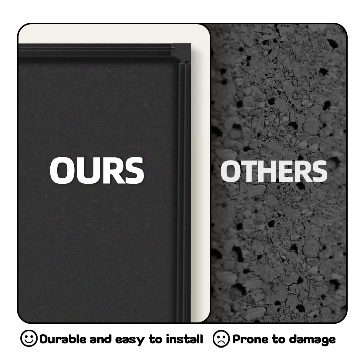 INNOVART Extra Large Cork Bulletin Board 96"X48" with 40 Push Pins, Corkboard with Black Aluminum Frame, Cork Notice Board Message Board for Wall, Wall Mount Framed Pin Board for Home, Office, School
