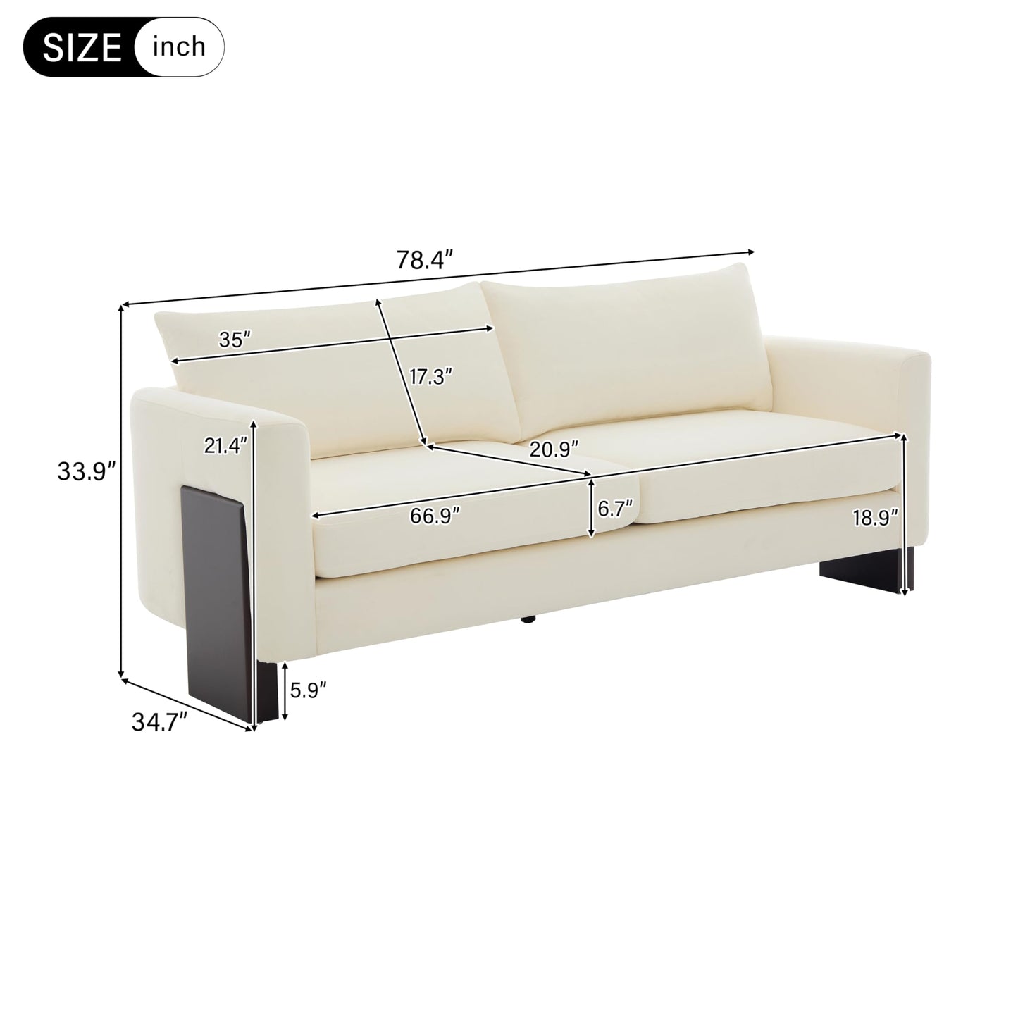 Christopher Knight Home Cozy Oversized 3-Seater Sofa Set with Two Single Chairs, Comfortable Modern Lounge Couch for Living Room or Office, Beige Chenille Fabric 5-Seater Sofa Set with Rubberwood Legs