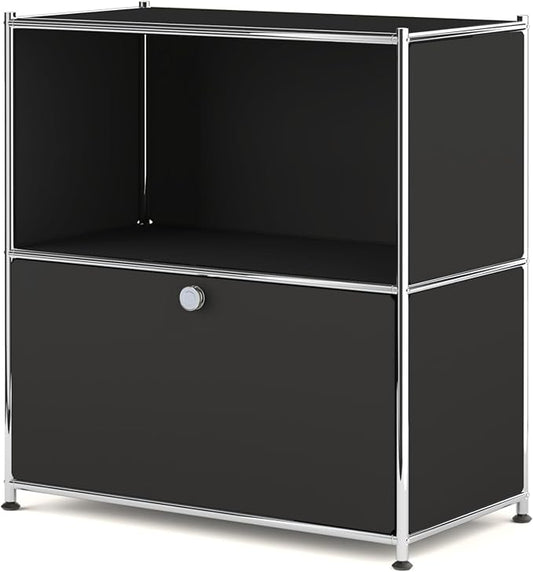 32.5-Inch Flip-Top Side Table & Buffet Cabinet