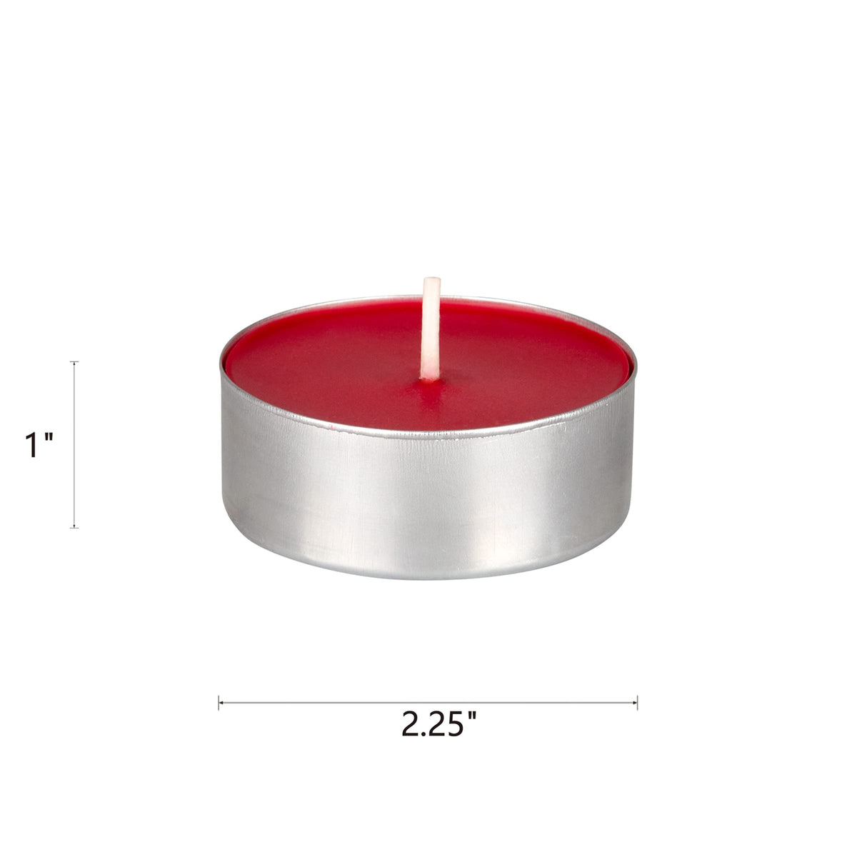 Mega Candles 4 pcs Unscented Oversize Red Tea Lights Candles, Pressed Wax Candle 12 Hour Burn Time, Home Décor, Wedding Receptions, Occasions, Events, Meditations, Tranquility, Spa
