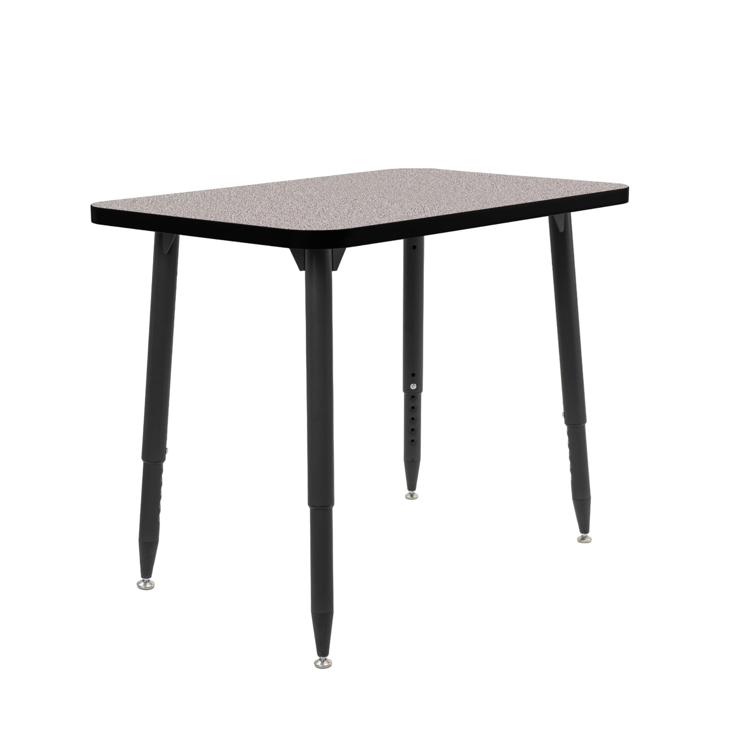 Adapte Commercial Classroom Activity Table - 24" x 36" Rectangle, ADA Compliant Tapered Legs with Glides & Casters, Adjustable Height 22-34" Wheelchair Accessible, School & Office Furniture