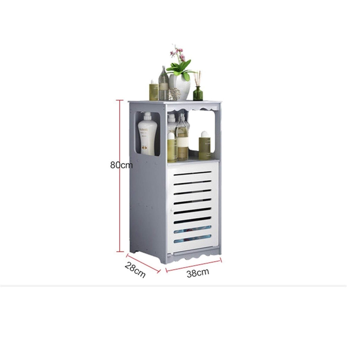 U5GAAALPPQ9 Bathroom Cabinet Free Punching Floor-Standing Multi-Layer Corner Cabinet Wardrobe Waterproof Simple Home