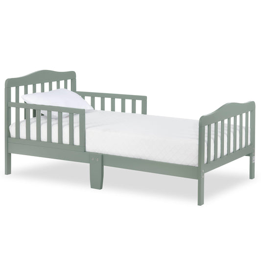 Dream On Me Classic Design Toddler Bed, Safety Rails, GREENGUARD Gold, Meadow Green