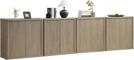 SICOTAS Buffet Cabinet with Storage 138.4" Sideboard Accent Modern Credenza