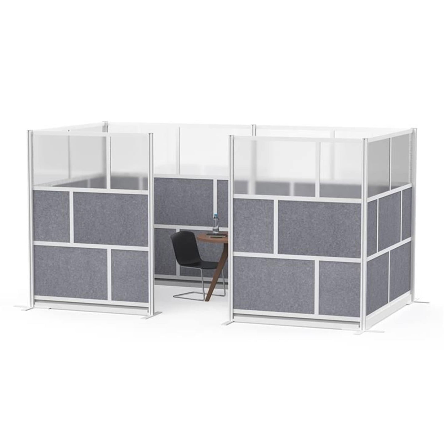 Luxor MW-5348-FCG Modular Room Divider Wall System - 53" x 48" Starter Wall