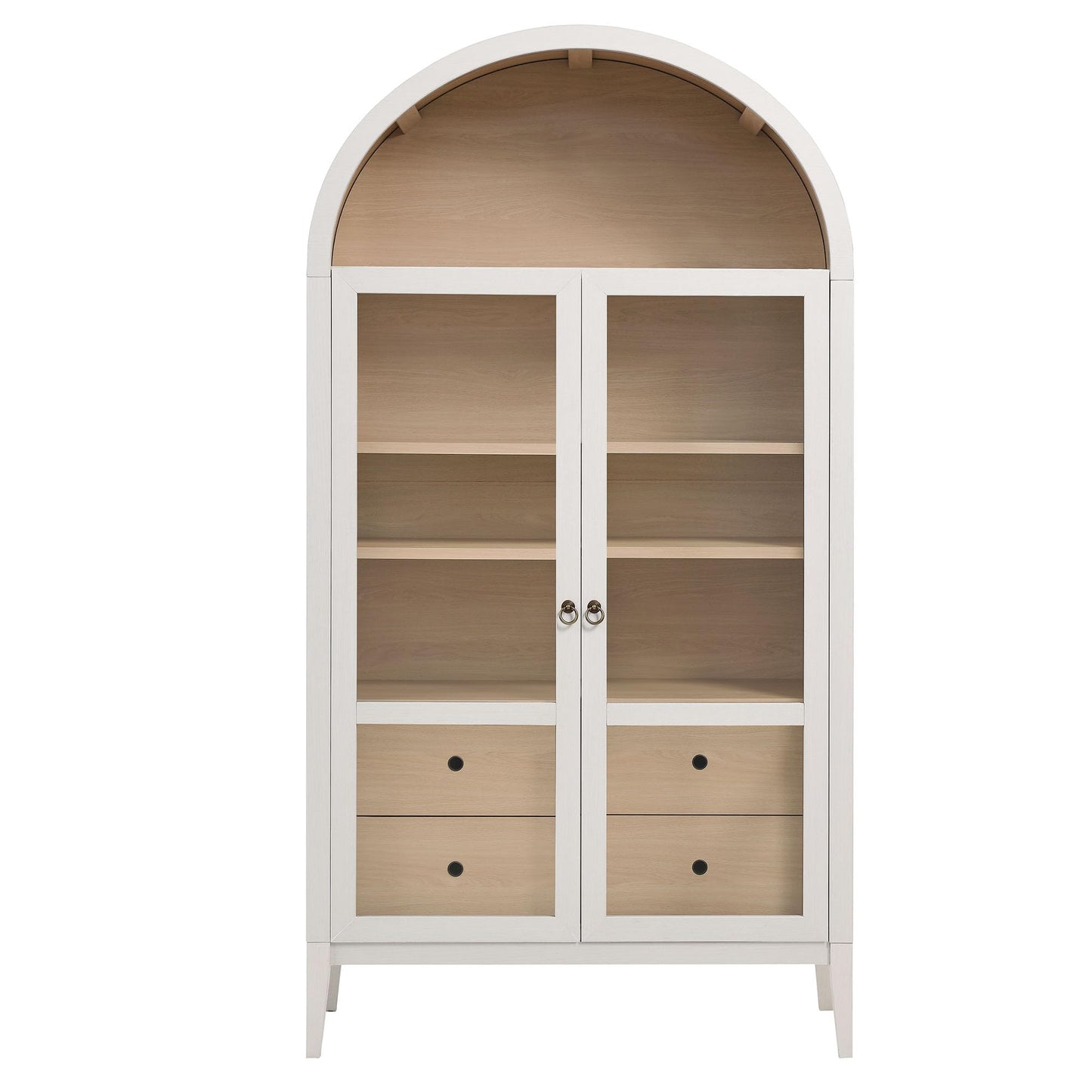 Modway Nolan Arched Storage Display Cabinet - Modern Accent Cabinet for Living Room, Dining Room