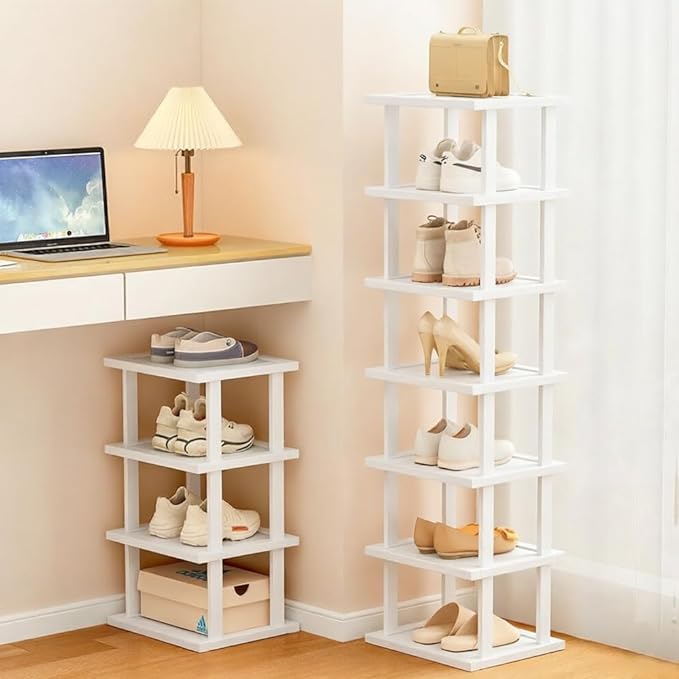 SAN HE 7-Tier Modern Bamboo Shoe Rack