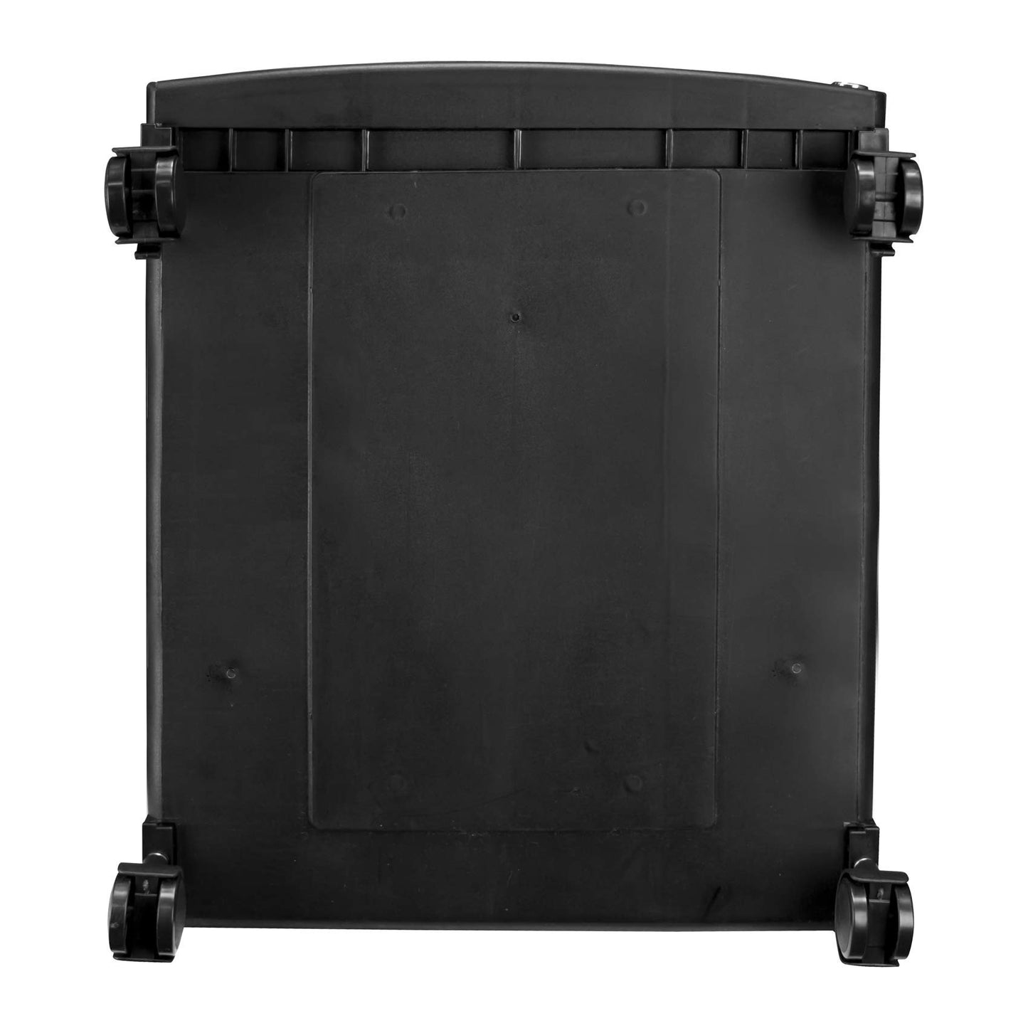 Storex Plastic Two-Drawer Mobile Pedestal File Cabinet – Locking Document Organizer with Casters for Home and Office, Black, 1-Pack (61312U01C)