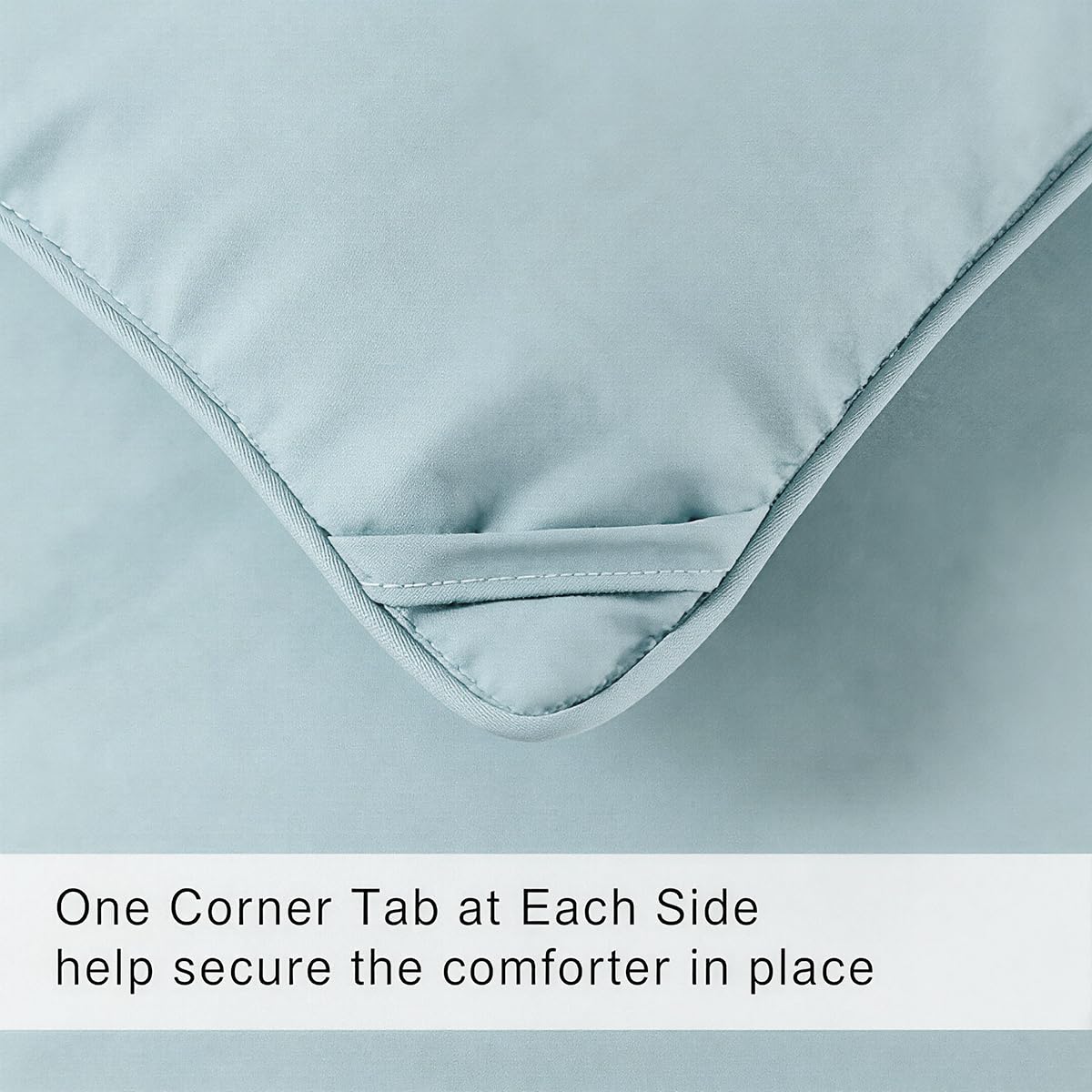 COHOME Premium King Size Comforter, All-Season Quilted Down Alternative Duvet Insert, Luxury Hotel GentleSoft Comforter with Anti-Clump Tech & 8 Tabs - Reversible - Aqua 90x102 inches