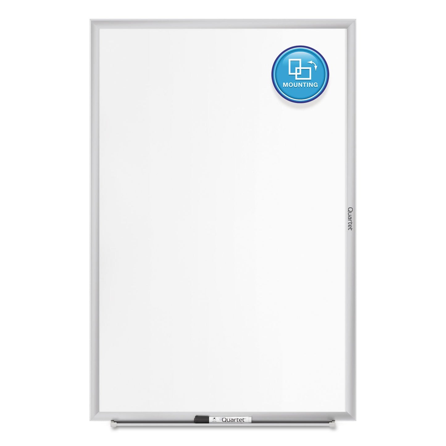 Quartet Magnetic Dry Erase White Board, 48"W x 36"H Whiteboard, Nano-Clean Surface Resists Ink Stains, Silver Aluminum Frame (SM534)
