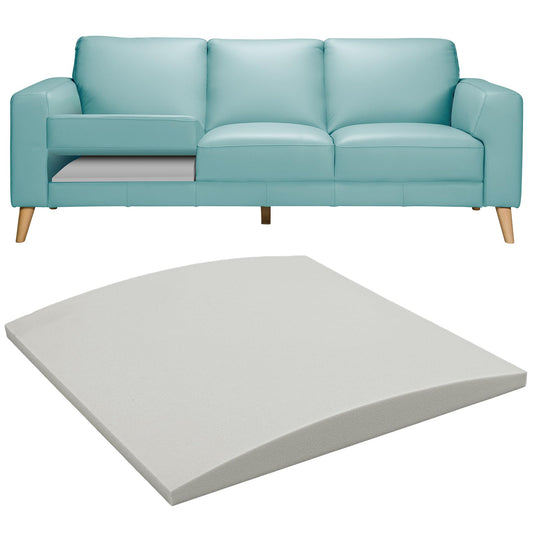 RA RUNNING ALIEN Couch Cushion Support for Sagging Seat 20"X 20"Insert Pads Supports Cushion Under Sag Repair, Curved High Density Foam Cushion Replacement for Sectional Loveseat Chair,Gray Set of 1
