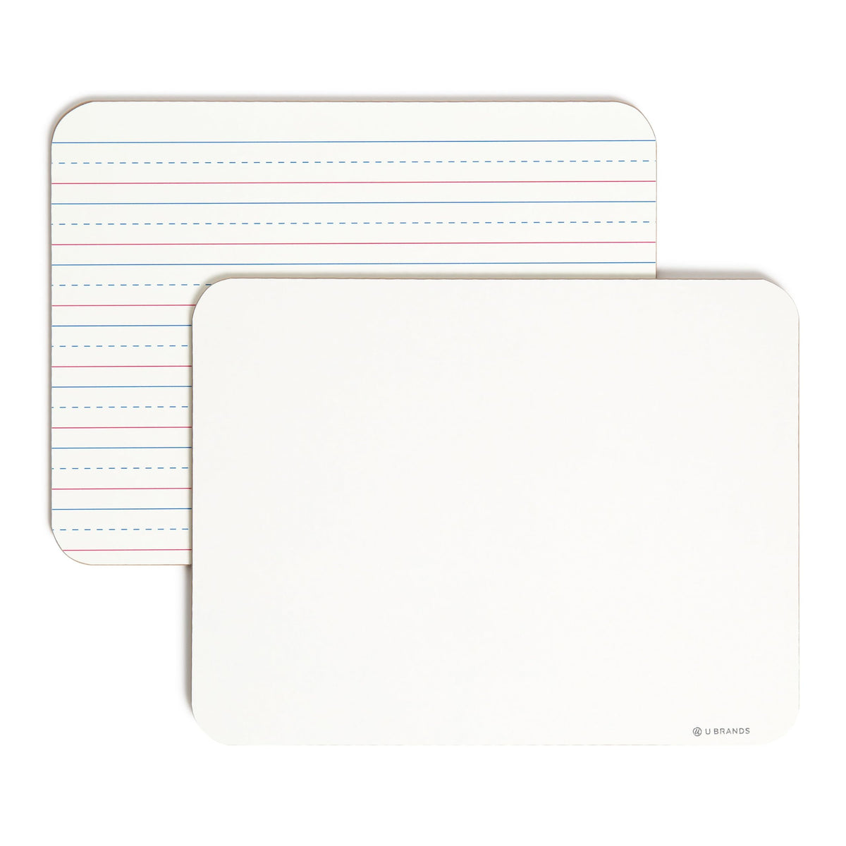 U Brands Dry Erase Lapboards, 10 Pack, 9" x 12", Double-Sided Small Whiteboards for School, Student Lapboards for Classroom, School & Homeschool Supplies, Portable Mini Whiteboard Set
