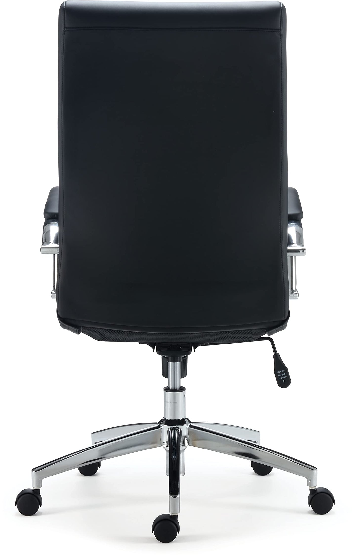 STAPLES Bentura Ergonomic Manager & Executive Office Chair, High Back Swivel, Adjustable Height, Bonded Leather, Black