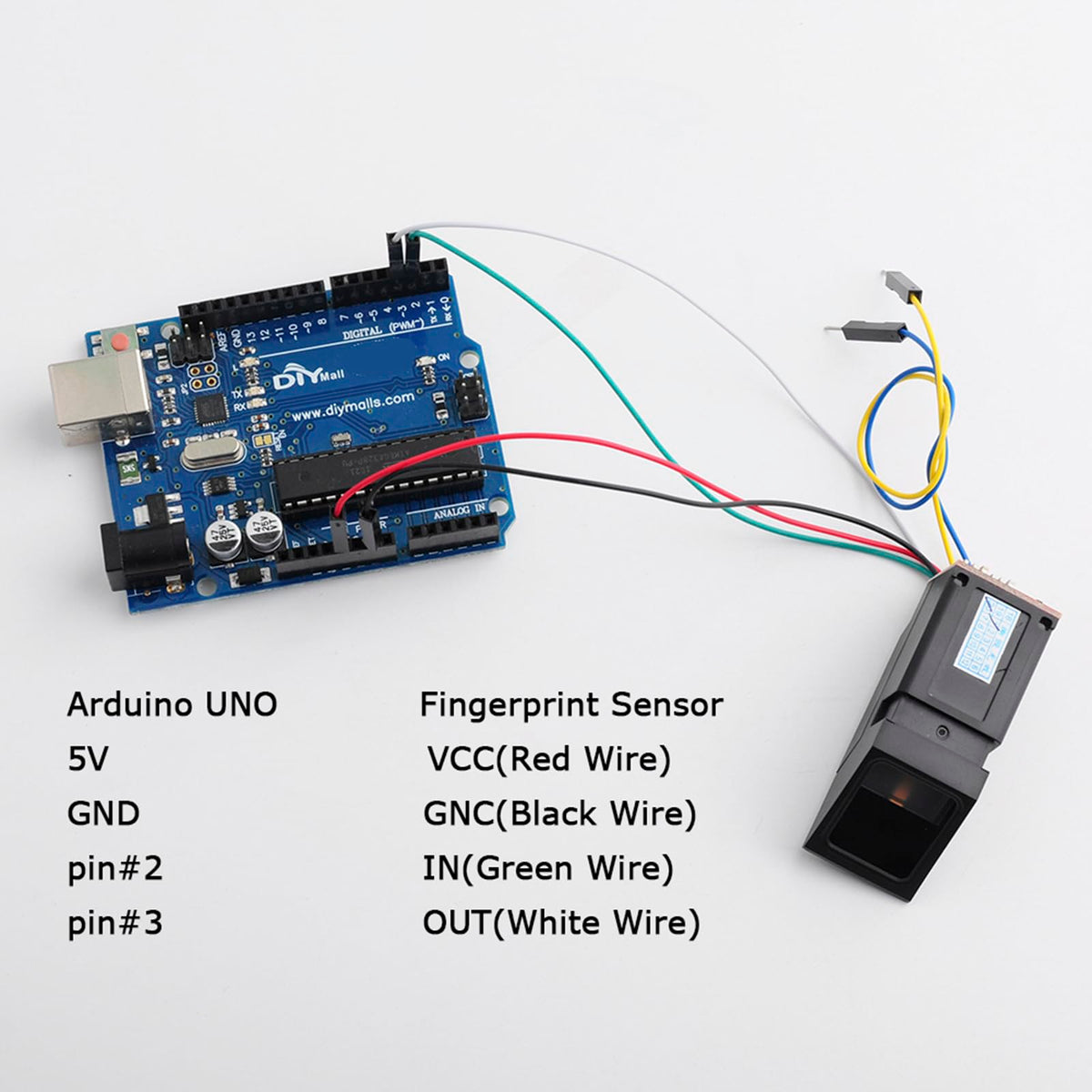 Optical Fingerprint Reader Sensor AS608 Green Light Fingerprint Recognition Module for Arduino 51 AVR STM32 ESP8266