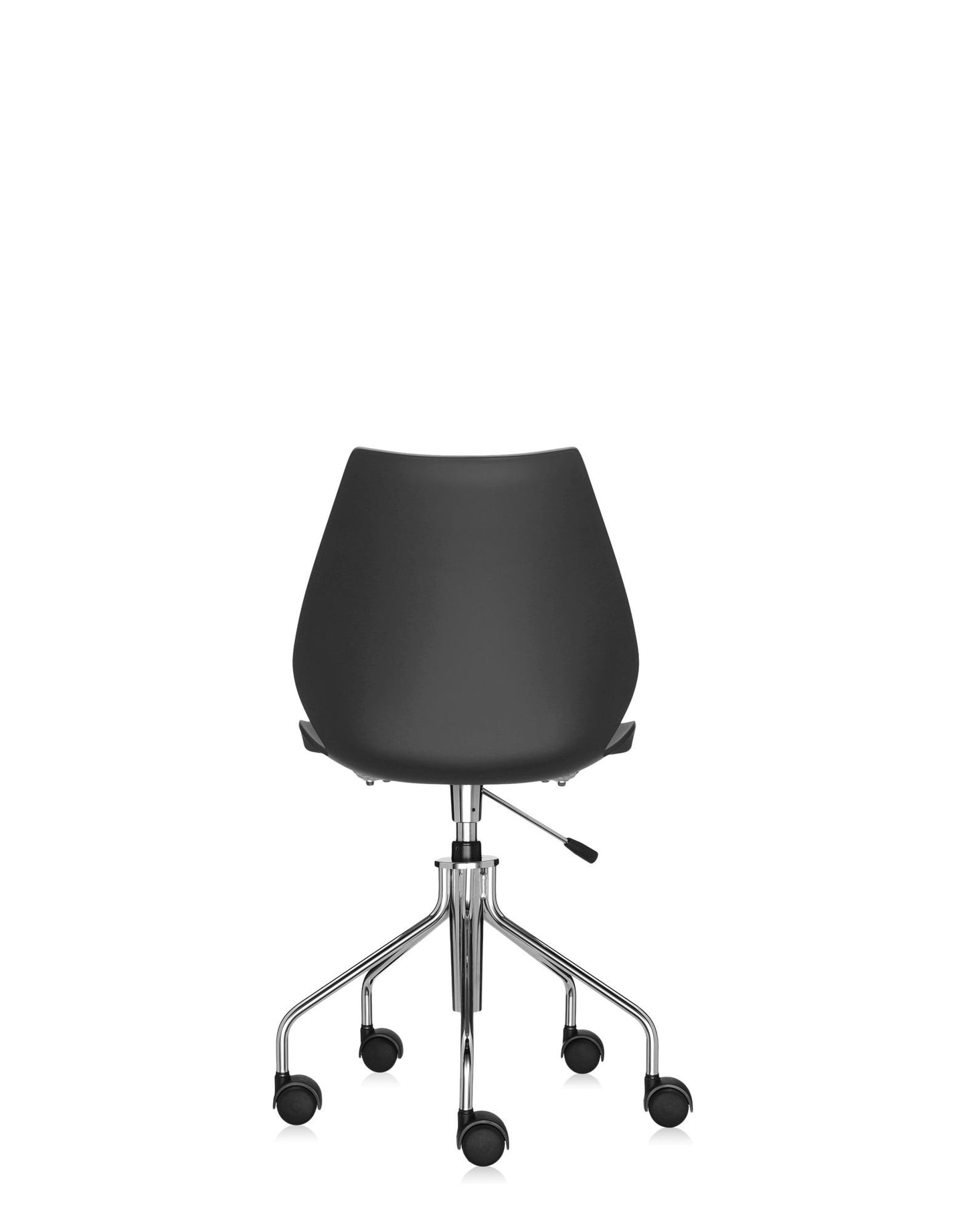 Kartell 2878/2M Maui Swivel Chair by Vico Magistretti, Pack of 1, Matte Zinc White