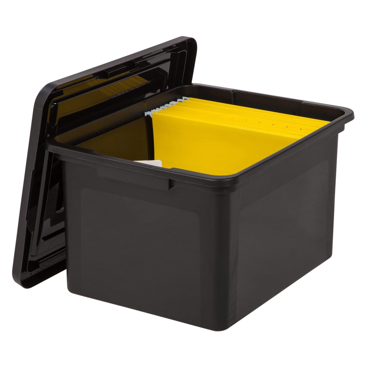 Officemax Office Depot Brand Letter And Legal File Tote, 18"L X 14 1/4"W X 10 7/8"H, 30% Recycled, Black