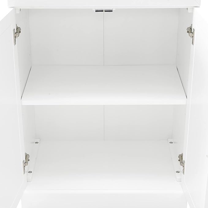 Crosley Furniture Stanton Glass Door Pantry Storage Cabinet