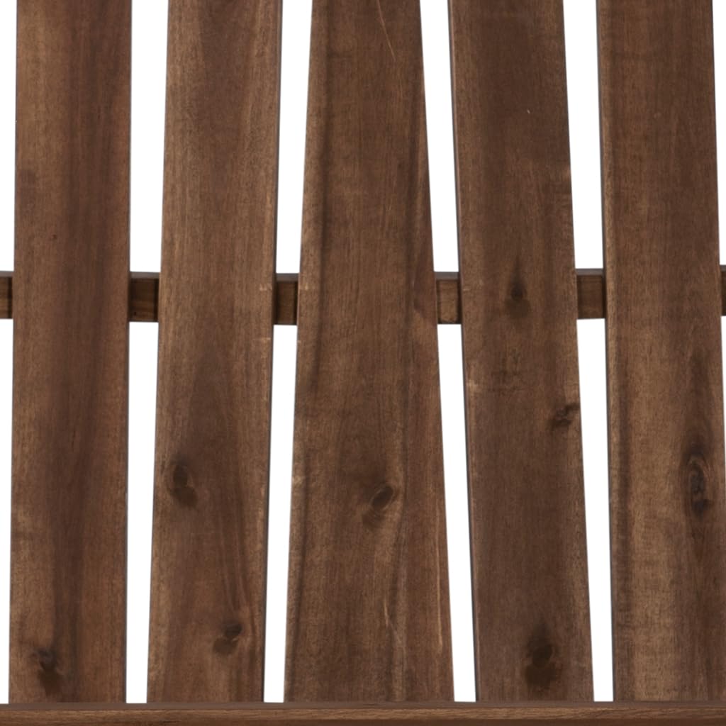 Linon Jayde Adirondack Double Bench, Teak