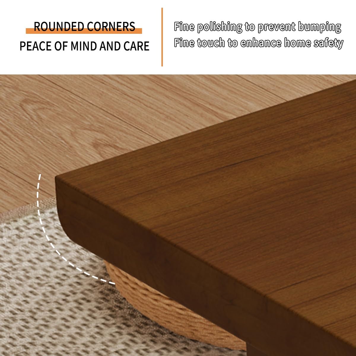 GHHDPXM Japanese Coffee Table Solid Wood Low Chabudai Zen Tea Desk for Minimalist Home Decor Low Sitting Table for Living Room & Dining Area