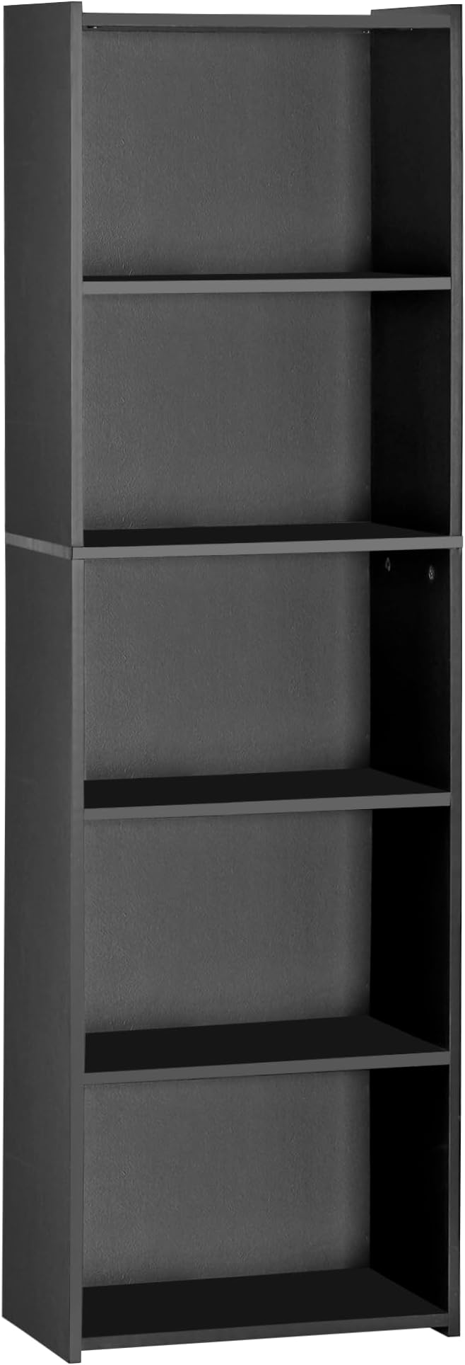 5 Tier Open Bookshelf, 52 Inch Bookcase Storage Rack