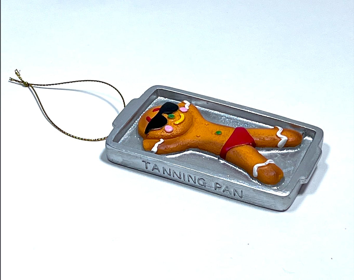 Streamline Crooked Christmas Ornament- Gingerbread Tan