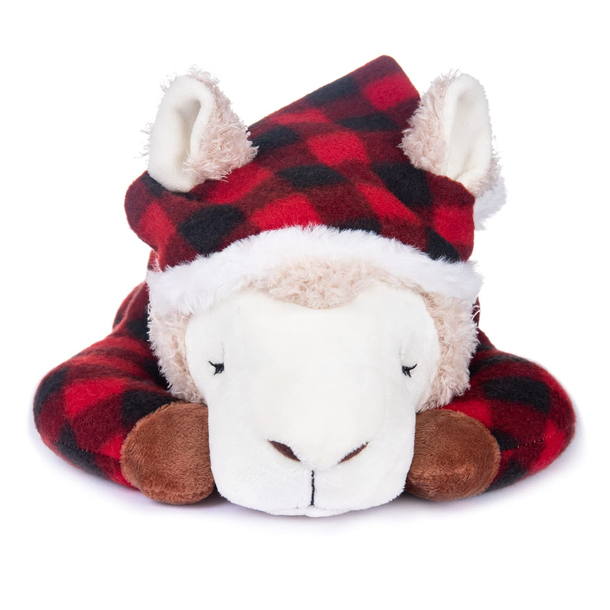 My OLi Alpaca Stuffed Animal 15in Plush Alpaca Toy Wearing Pajamas and Nightcaps Soft Hugging Pillow Bedtime Animal Birthday Gifts for Babies Kids Girls Boys