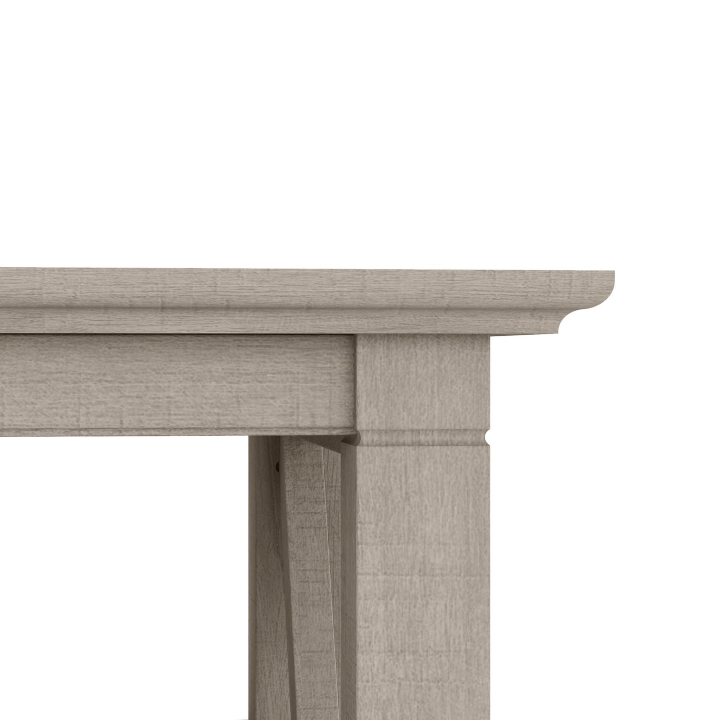 Bush Home Key West Coffee Table with Storage in Washed Gray