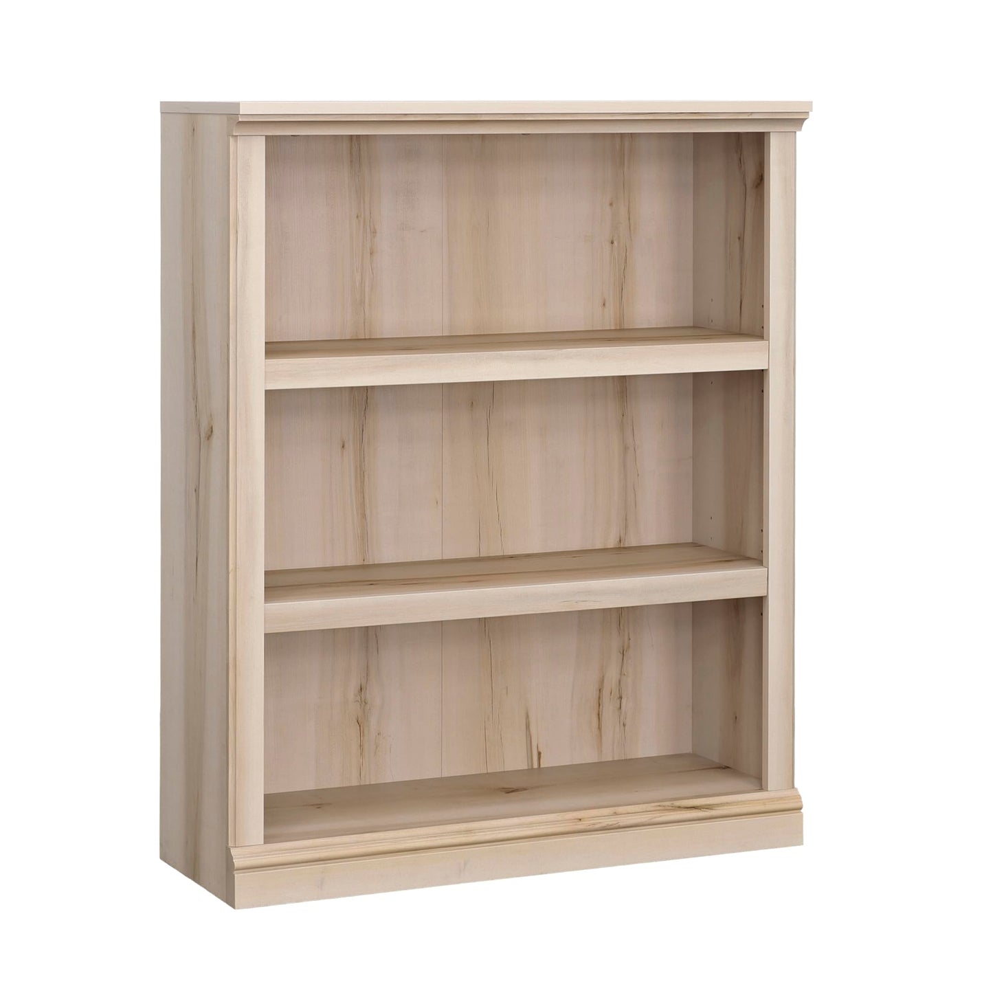 Sauder Miscellaneous Storage 3-Shelf Display Bookcase, Pacific Maple Finish