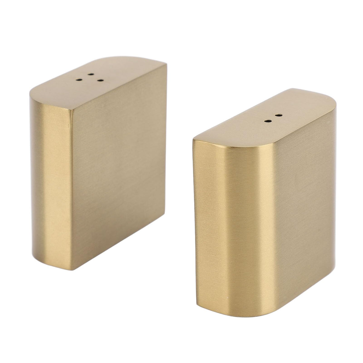 Stainless Steel Salt Shakers, 2Pcs Golden Seasoning Shakers with Lid Powder Dispenser Seasoning Bottle for Salt Candy Powder Kitchen Baking Cooking Tool