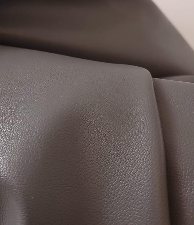 NAT Leathers | Gray Soft Faux Vegan Leather PU | 4 Yards Cut by The Yard |