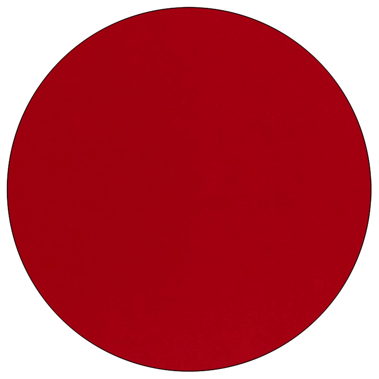 Flash Furniture Wren 42'' Round Red Thermal Laminate Activity Table - Height Adjustable Short Legs
