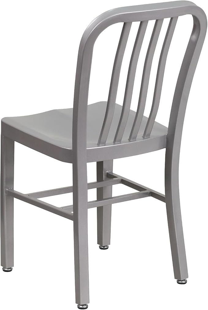 Flash Furniture Gael Indoor/Outdoor Modern Metal Dining Chairs,