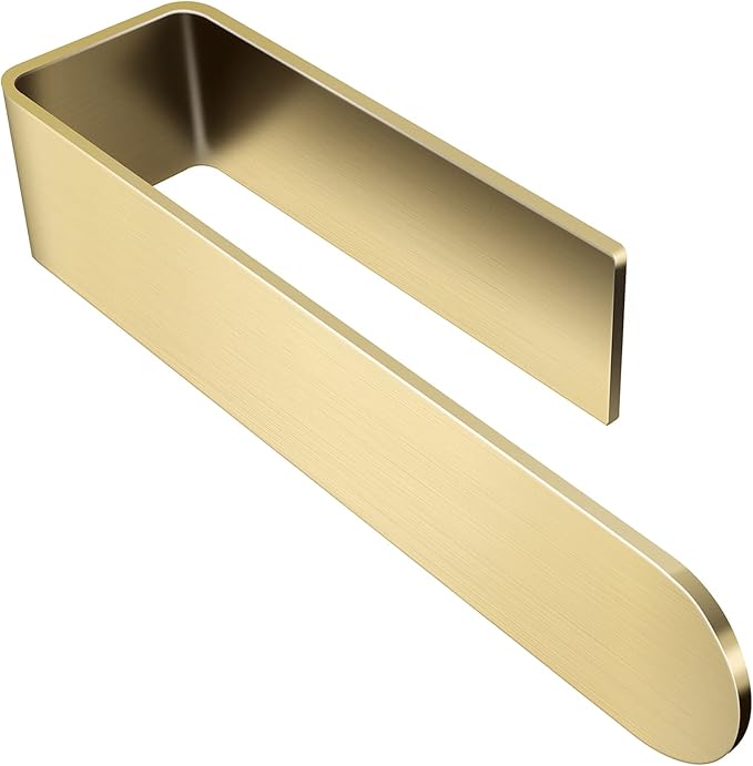 Taozun Towel Holder Gold Hand Towel Rack Adhesive Towel Bar Stick on Towel Ring