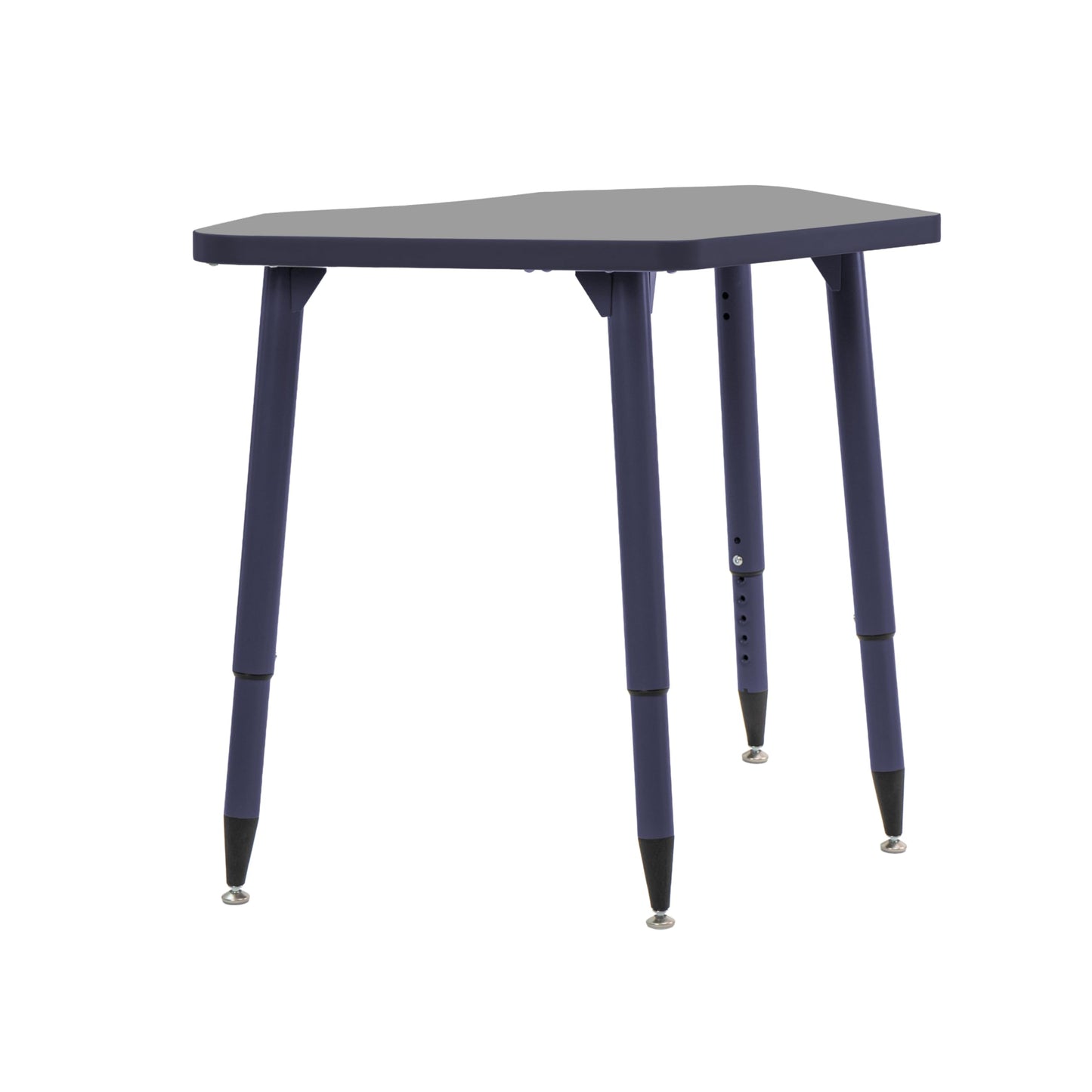 Adapte Commercial Classroom Activity Table - 24" x 36" Petal, ADA Compliant Tapered Legs with Glides & Casters, Adjustable Height 22-34" Wheelchair Accessible, School & Office Furniture