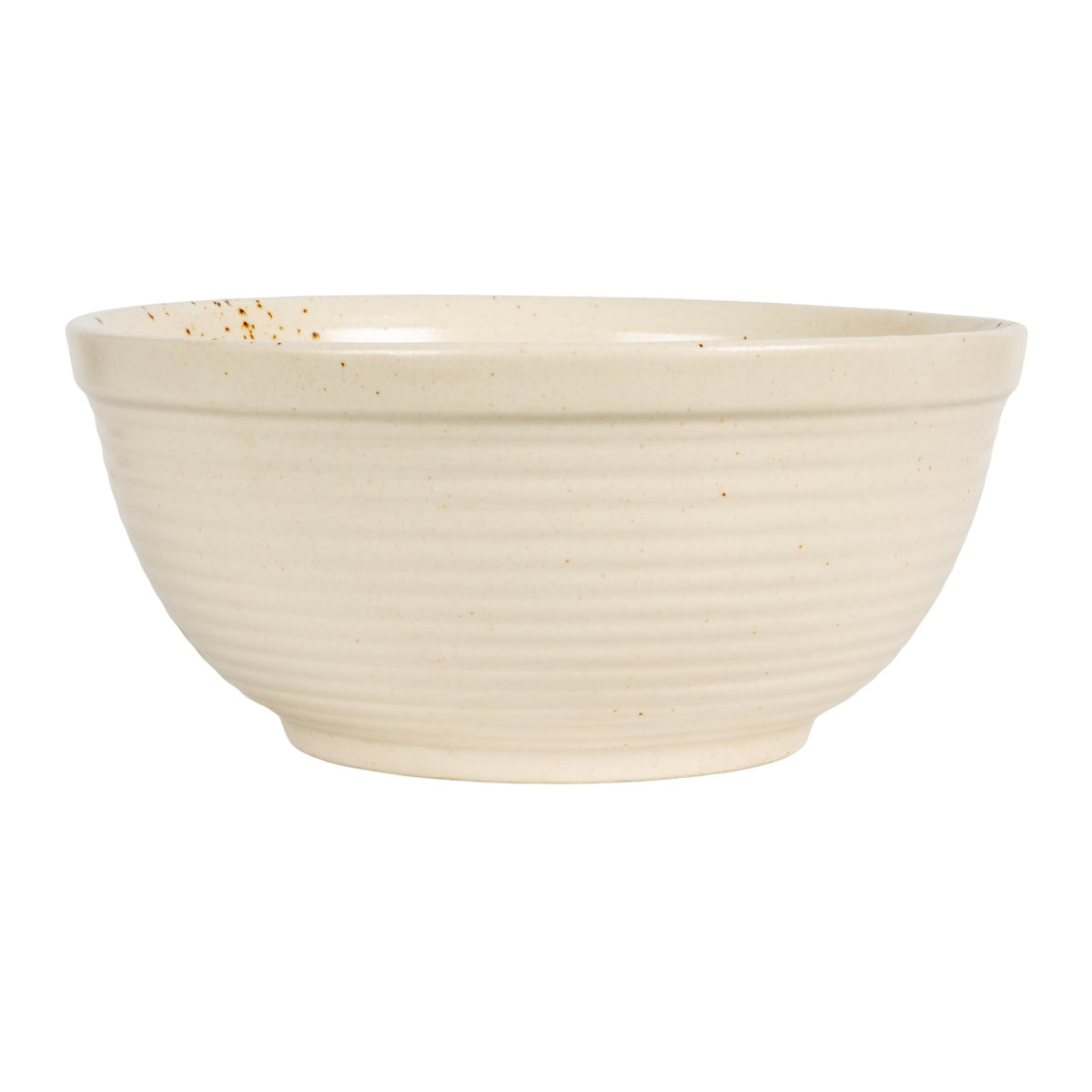 Farmhouse Stoneware Bowl, White Speckled Glaze