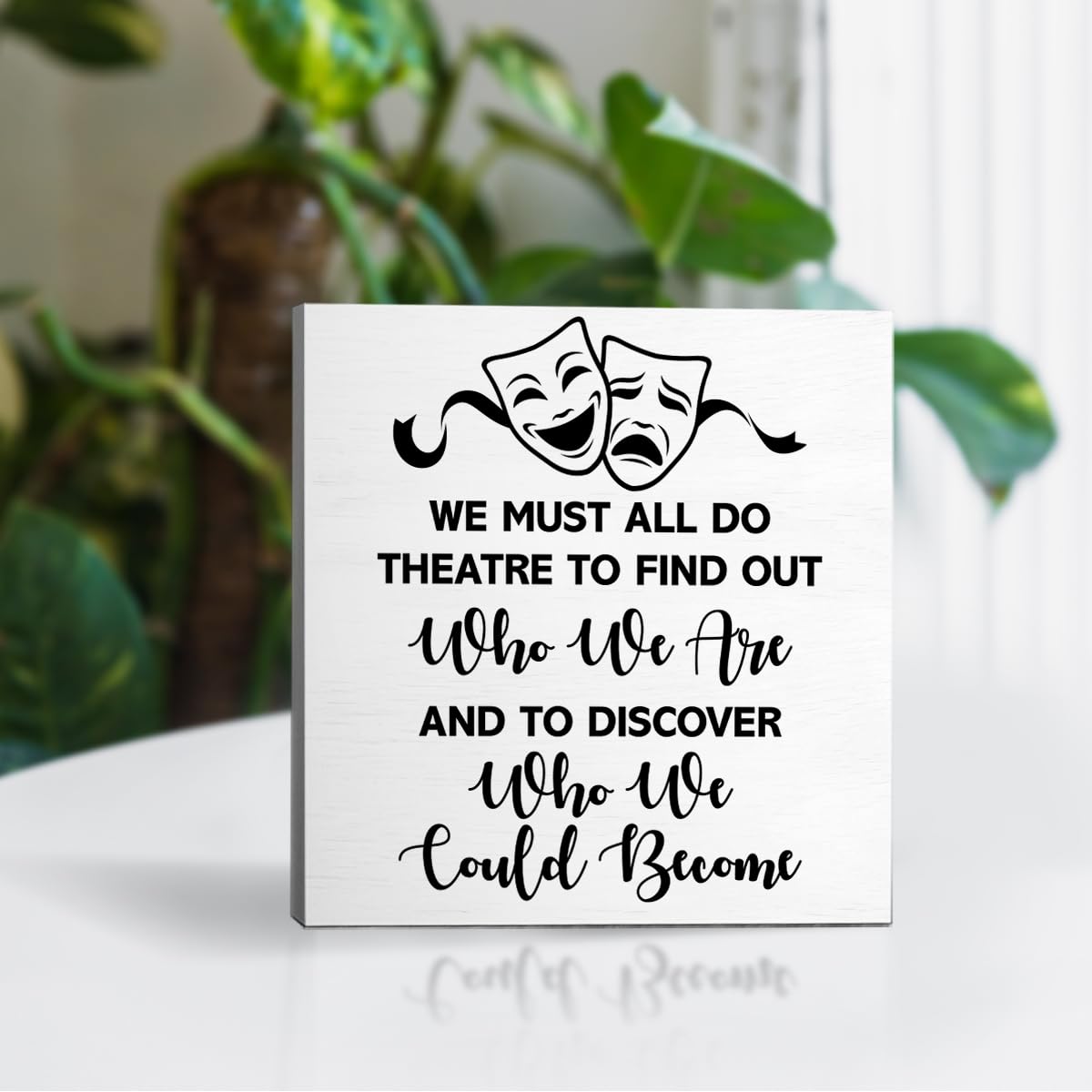 Theater Gifts Musical Theatre Gifts for Theater Lover Actor Actress Director Performers Home Office Room Desk Decor Wooden Box Sign