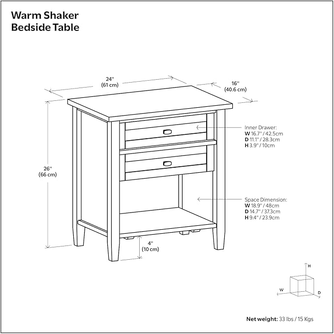 Eco-Friendly Bedside Table Made from Bamboo