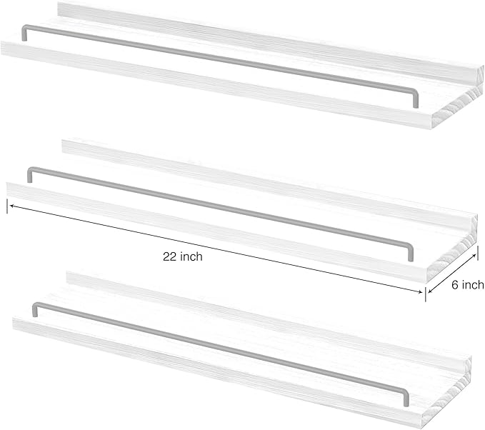 RYOFOBETTO 22 inches Long Floating Shelves, Bathroom Decor Shelves Over Toilet