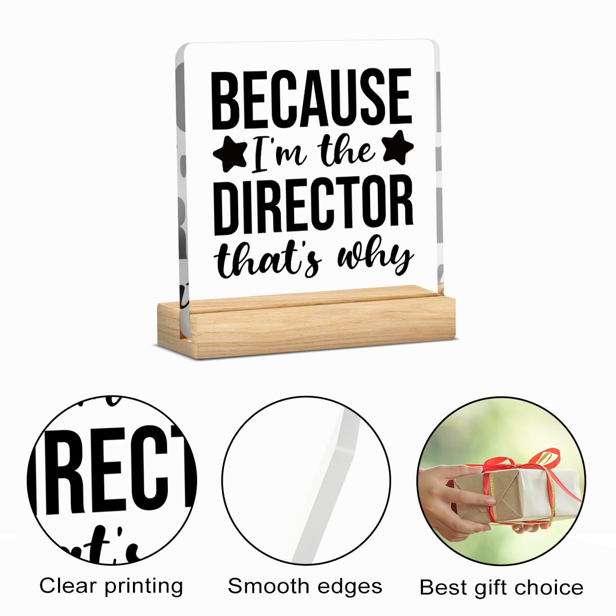 Director Gifts, Theatre Activity Director Gifts, Gifts for Director Filmmaker Day, Drama Gift Office Home Desk Shelf Decor Acrylic Sign