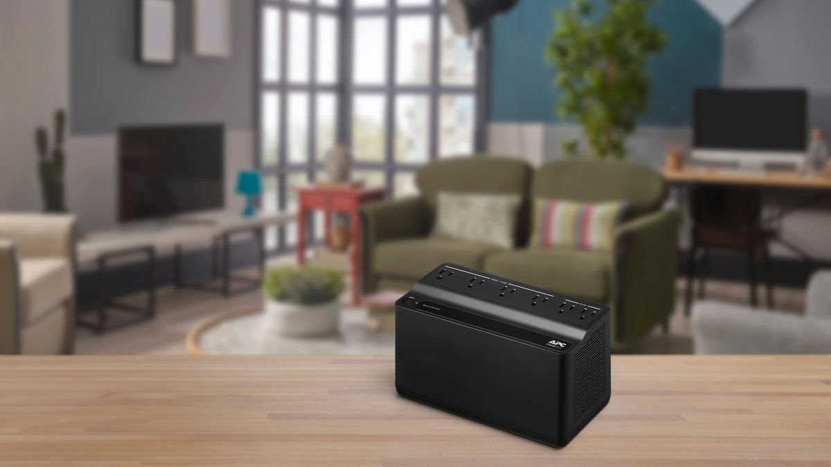 APC Back-UPS 425VA / 255W UPS Battery Backup Surge Protector, 6 Outlets, Small UPS for Router, Modem & Home Office, BE425M