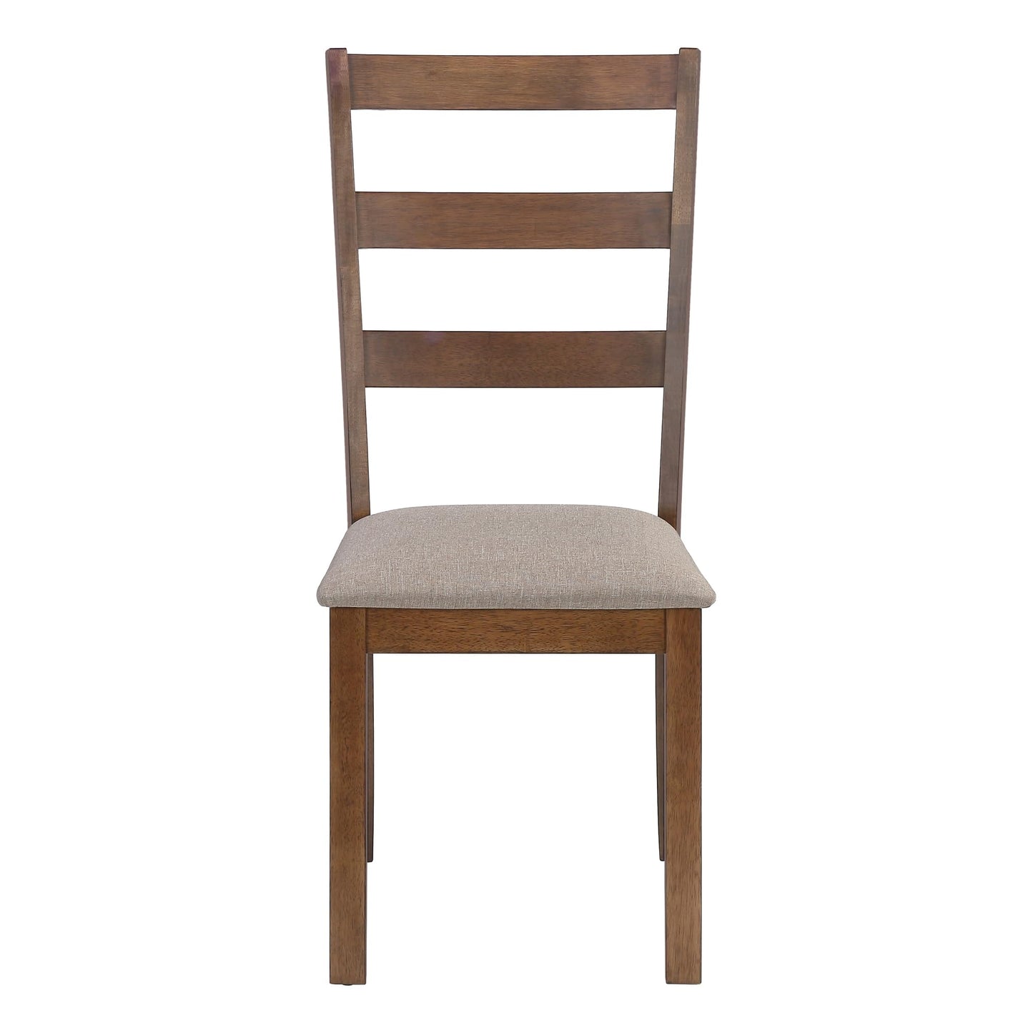Monarch Specialties I 1313 Dining Chair, Set of 2, Side, Upholstered, Kitchen, Dining Room, Fabric, Wood Legs, Brown, Beige, Transitional