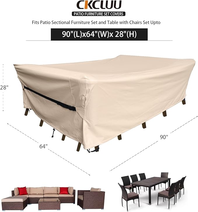 Patio Furniture Set Covers Waterproof Patio Conversation Sets Cover Heavy Duty