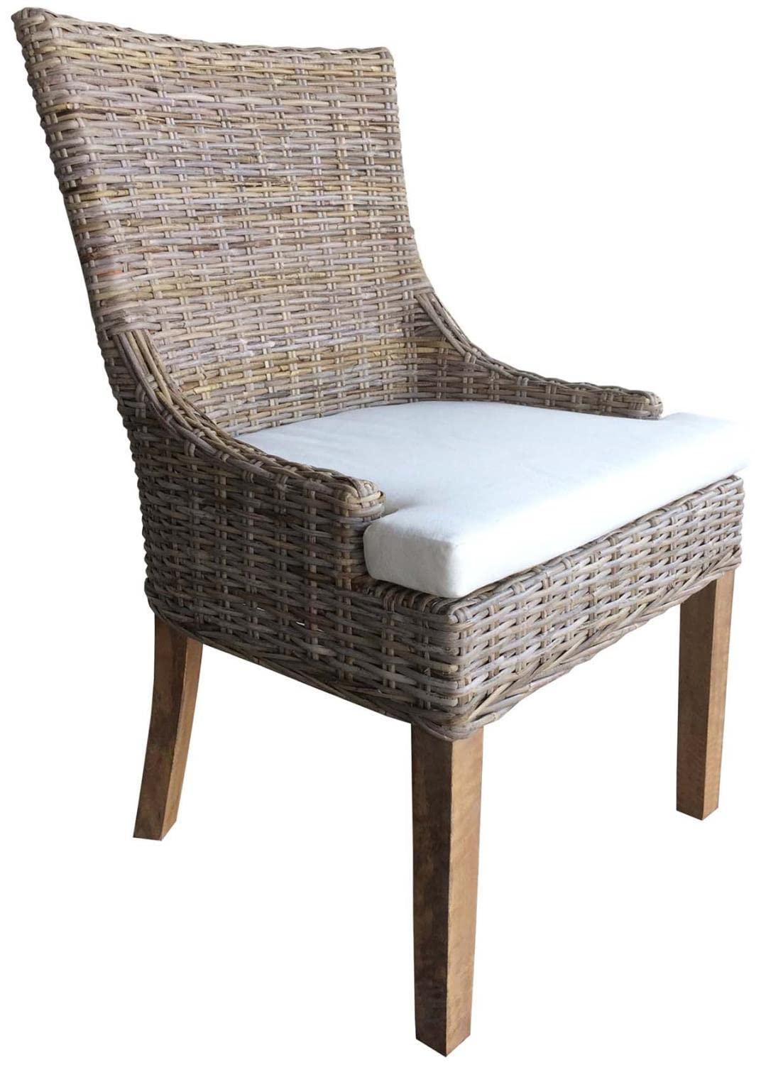 Padma's Plantation Alfresco Dining Chair, Set of 2 Kubu Grey