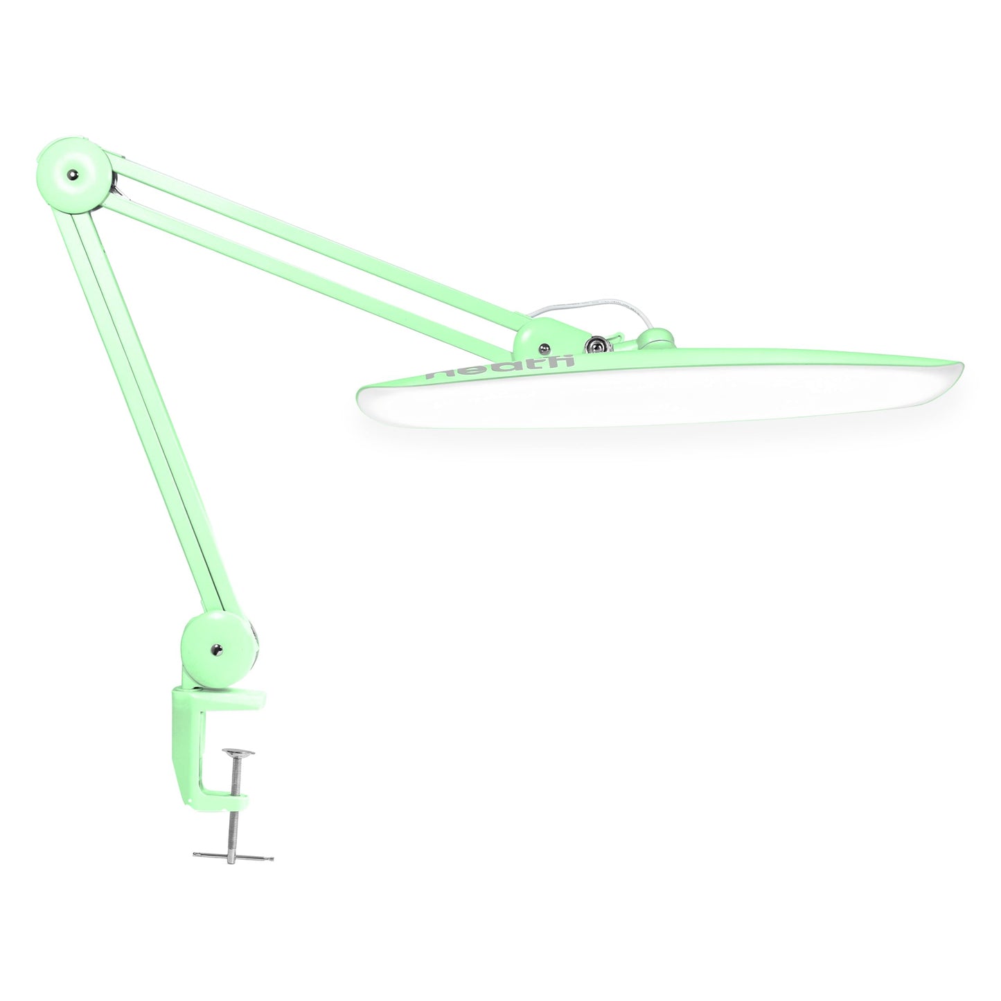 Neatfi XL 2200 Lumens 24W LED Desk Lamp – Shadow-Free Task Lighting | 4-Level Dimming | Home Office & Crafts Use | 20-Inch Wide Head (Midnight Green, Non-CCT with Clamp)