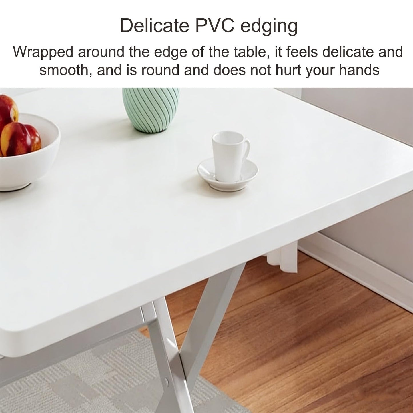 WOHNZA Oval Table Top, White Dining Table Replacement Surface, DIY Portable Desktop Easy to Clean for Restaurant Living Room Balcony (31.5x19.7in/80x50cm)